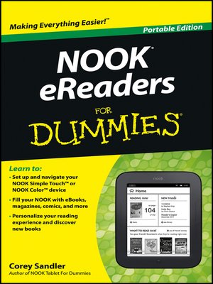 cover image of NOOK eReaders For Dummies